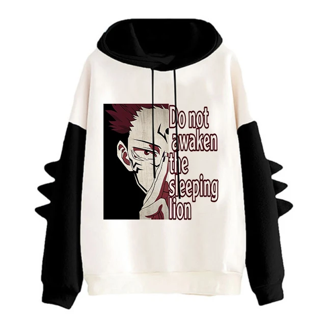 

Худи женское из аниме «юдзютсу», свитшот с рисунком под кожу животного, милая уличная одежда в стиле улзан, короткие топы для женщин