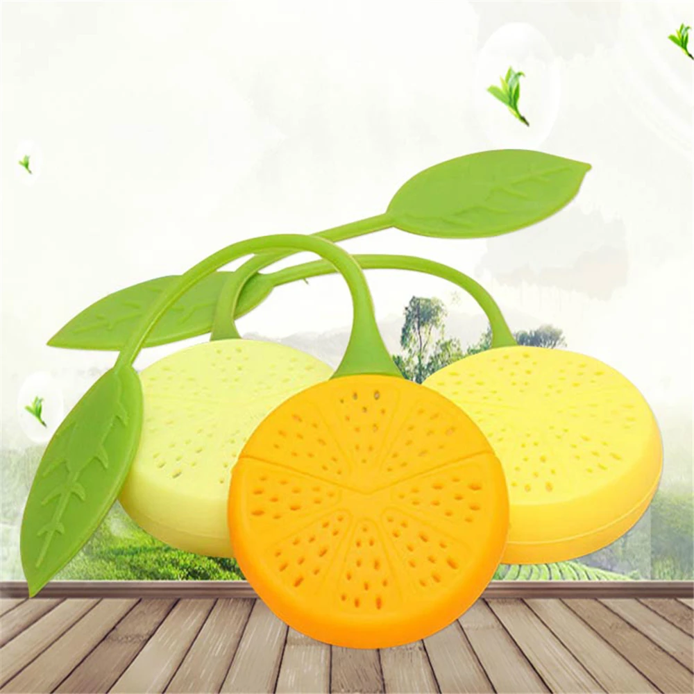 

Silicone Lemon Tea Leaf Strainer Loose Herbal Spice Infuser Filter Diffuser Bar Tools Tea Brewing Device Kitchen Accessories