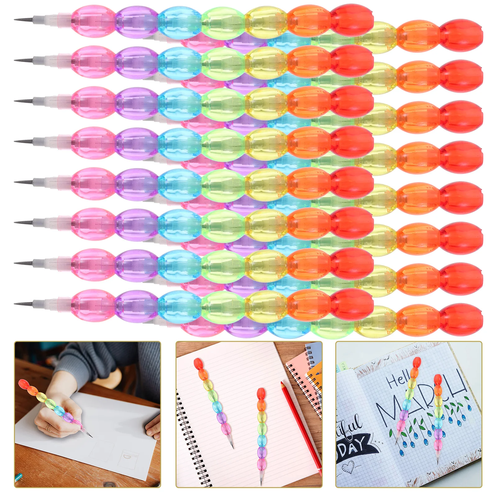 

16 шт. штабелируемые цветные карандаши, съемные карандаши, не затачивающие карандаши, Детские карандаши