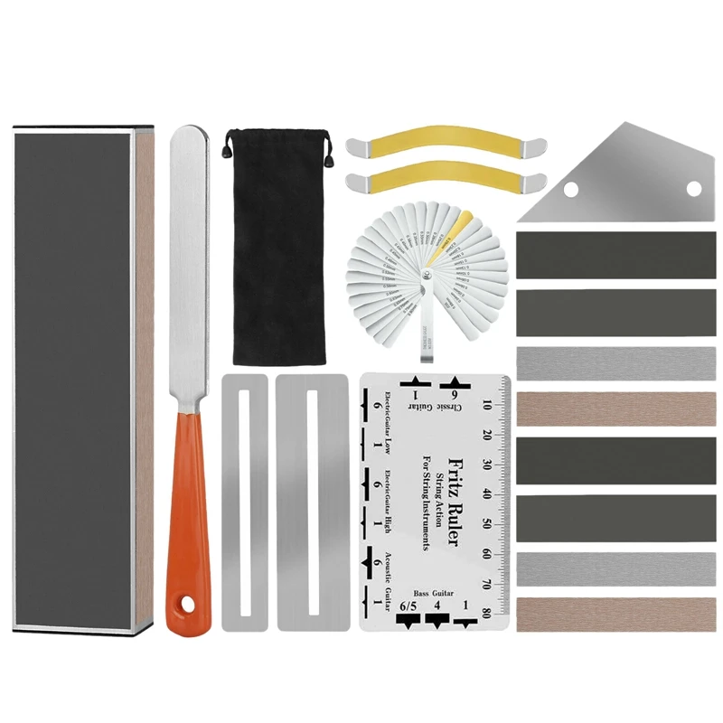 

Hot AD-Guitar Repairing Maintenance Kit For Acoustic Guitar Electric Guitar Ukulele Bass Banjo,Perfect Gift For Luthier