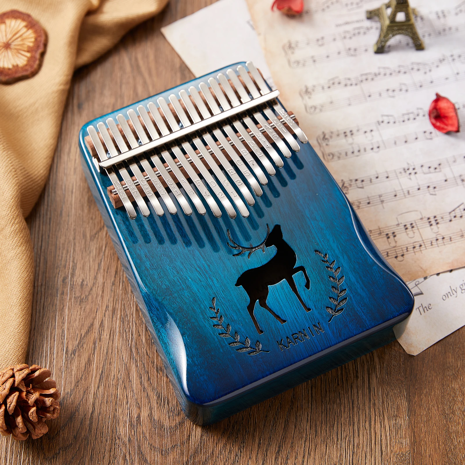 17 клавиш Kalimba большой палец фортепиано Премиум качество деревянные африканские