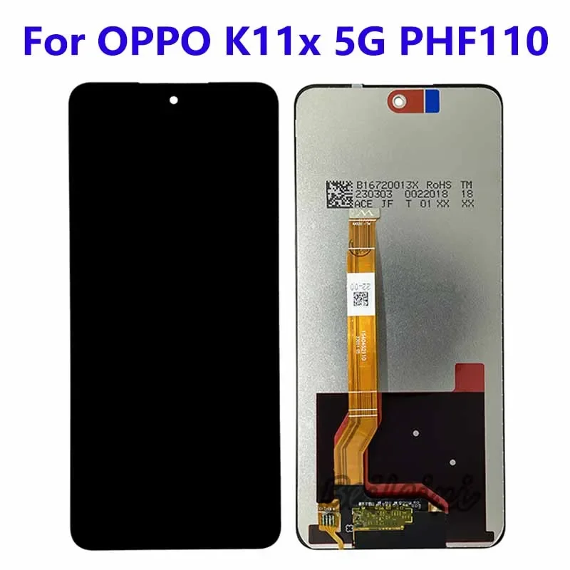 Для OPPO K11x 5G PHF110 ЖК-дисплей дигитайзер сенсорного экрана в сборе сменный аксессуар
