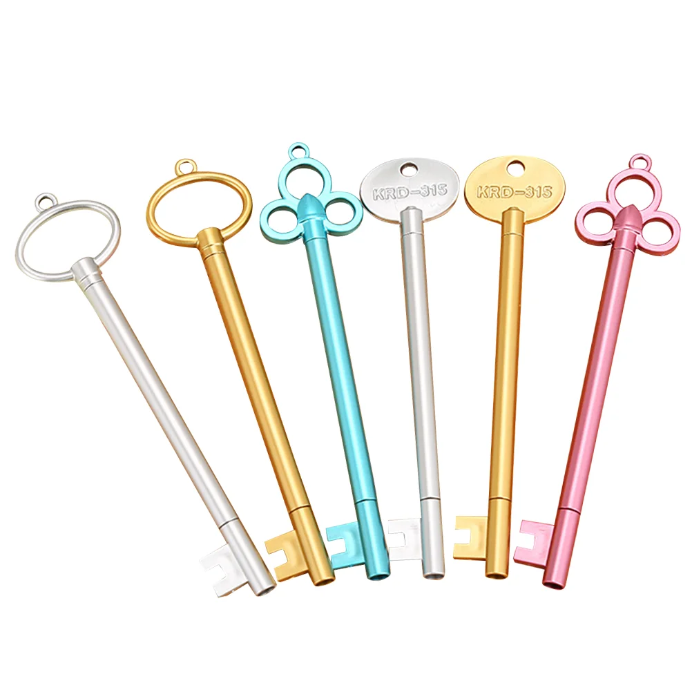 

12pcs Vintage Key Shaped Pen Gel Pens with 05mm Fine Point Office Supplies Stationery Gift Pen for Students Japanese kawaii