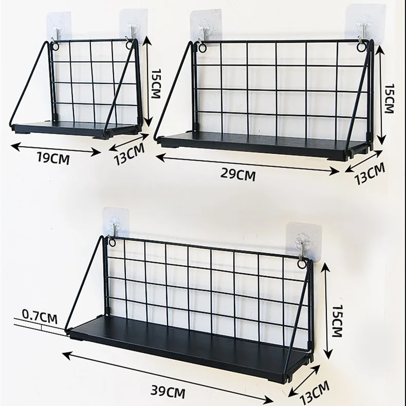 Деревянная железная настенная полка-органайзер держатель кухонные