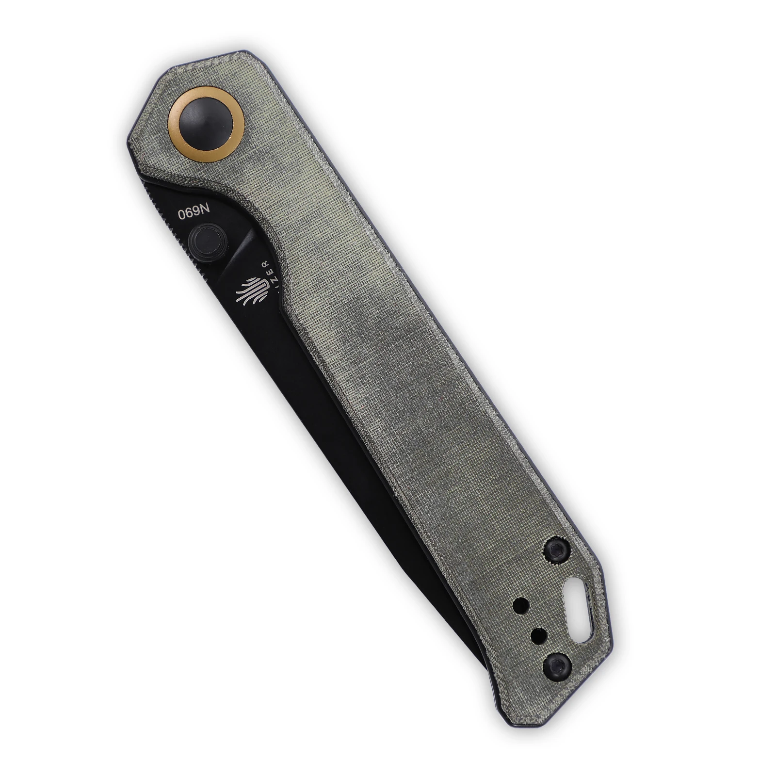 Эксклюзивный нож Kizer Mojave Pocket V4458.2E2 складной для кемпинга с ручкой из 2 микрокарты