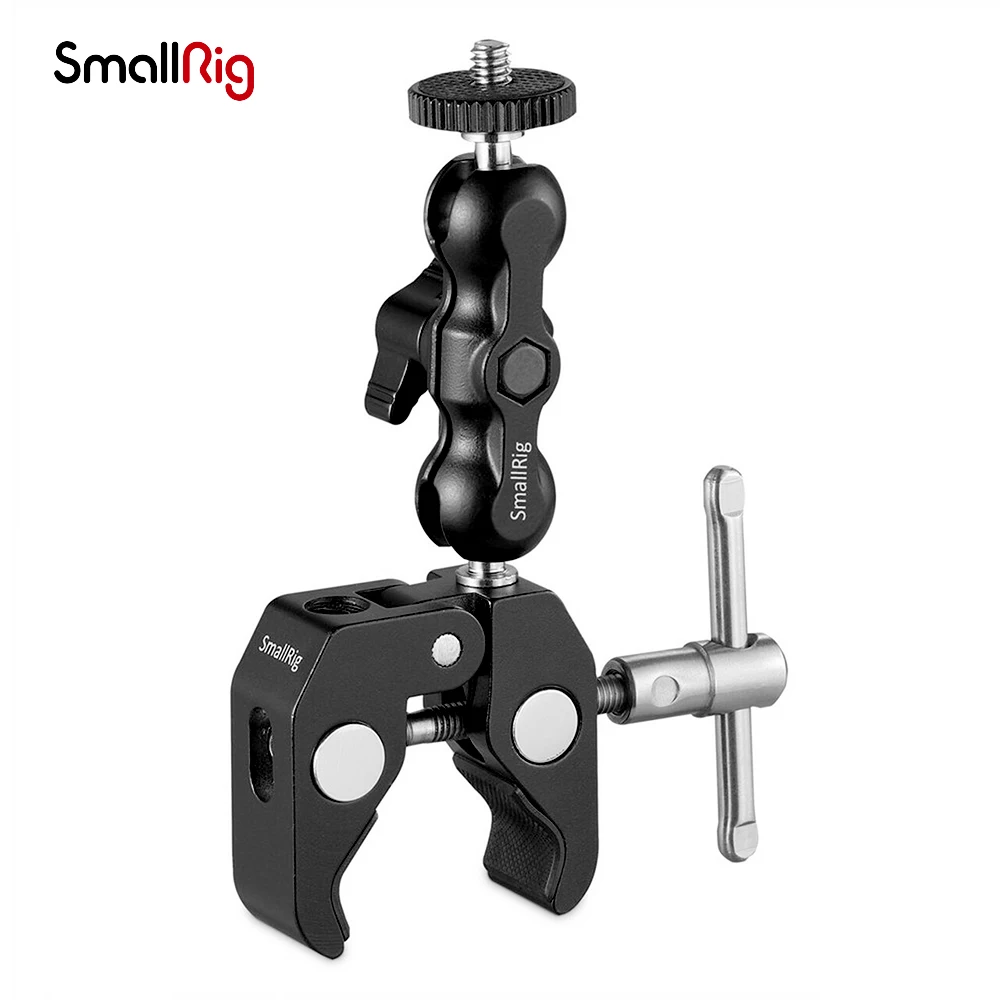 

SmallRig Multi-Functional Crab-Shaped Clamp with Ballhead Magic Arm 2164