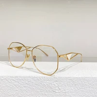 gold silver round metal large frame high quality womens prescription myopia glasses 57y fashion mens sunglasses