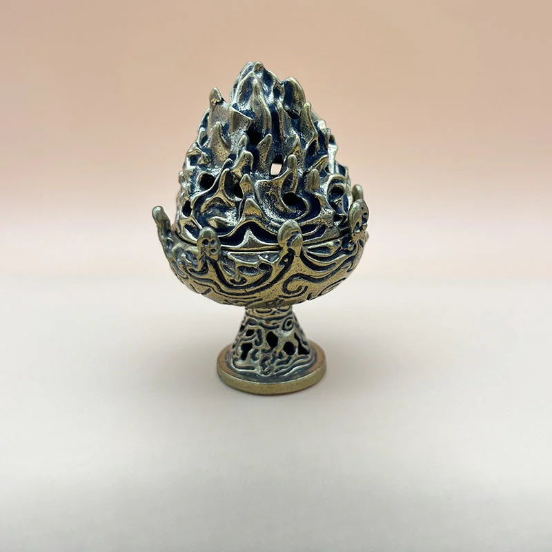 Курильница для благовоний из чистой латуни в стиле бошань