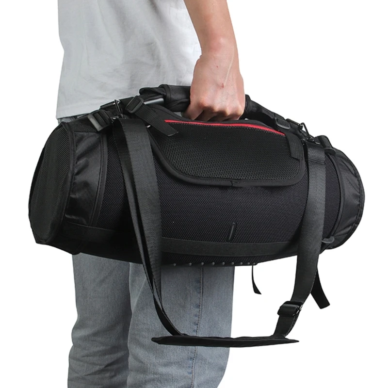 

Travel Carrying Pouch Audio Storage Case Protective Bag Holder with Shoulder Strap for Boombox 3 Speaker Portable 896C