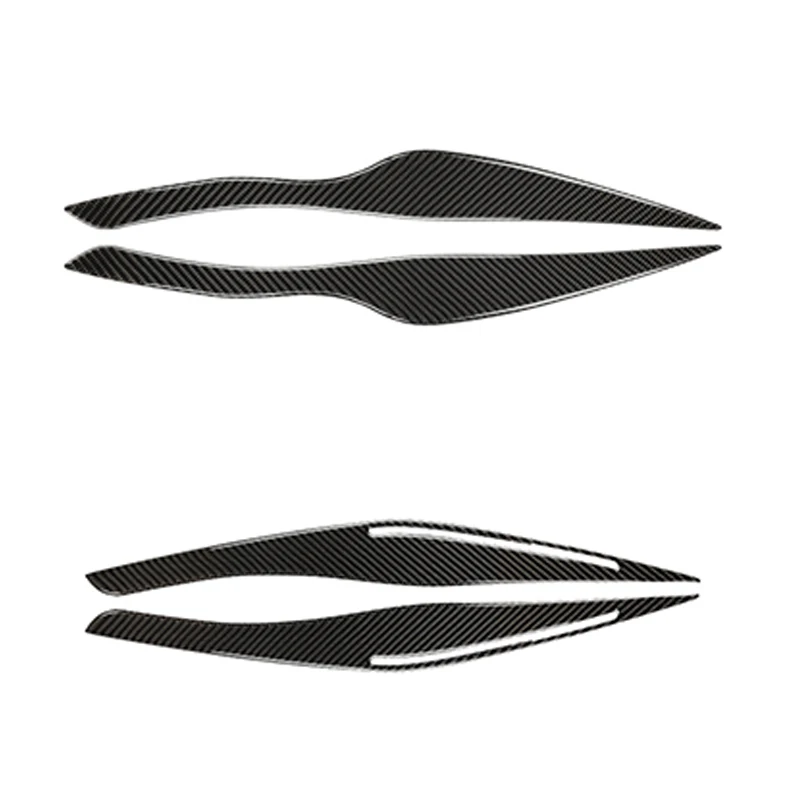 

Автомобильная наклейка из натурального углеродного волокна для передней фары, Обложка, отделка, наклейка для BMW- 3 серии E90 E92 E93, аксессуары
