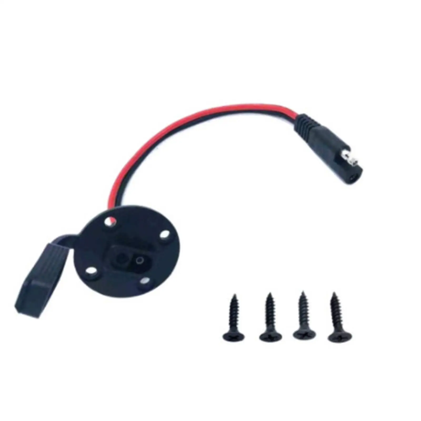 

SAE Quick Connector SAE Plug Adapter Weatherproof Solar Panel Flush Mount Connector for Solar Generator Battery Charger