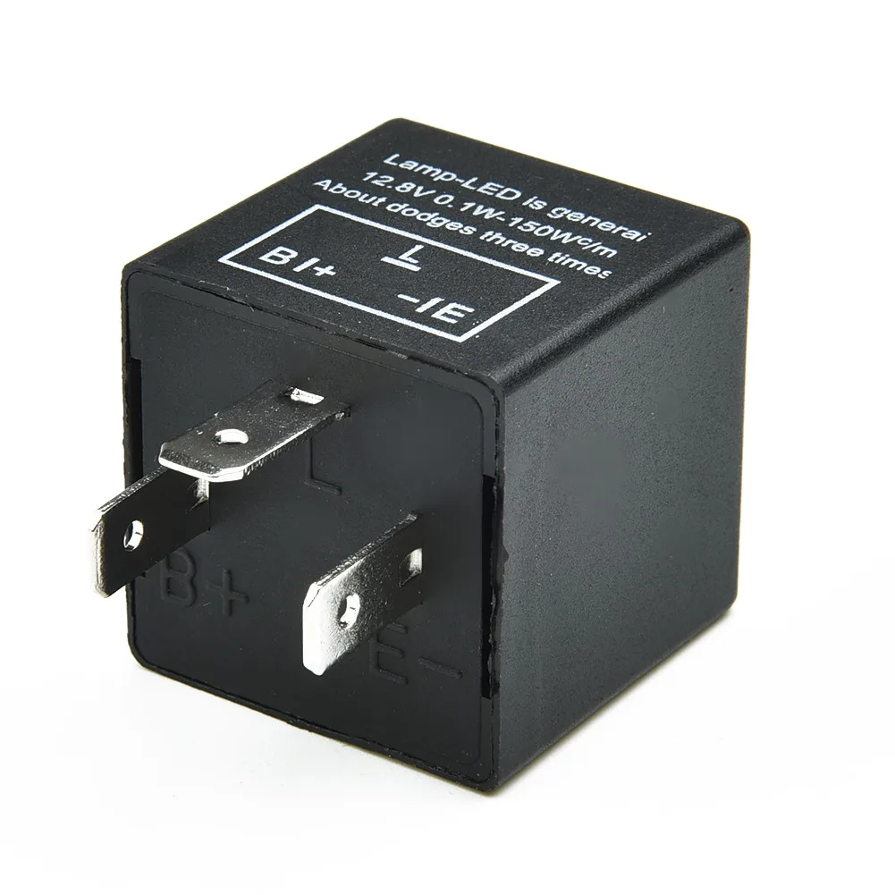 

1pc Car 12V 3-Pin LED Adjustable Electronic Flasher Relay For Vehicles Turn Signal Light Switch Relay Electronics Parts