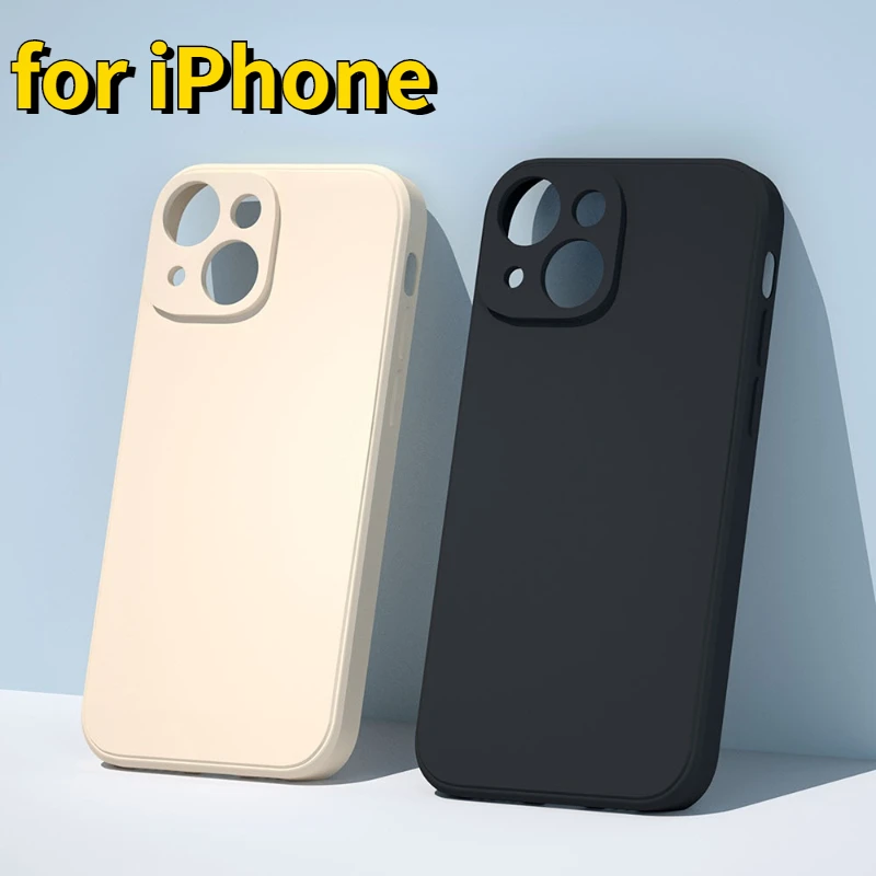 

For iPhone 14 13 12 11 Pro Max XR XS X 8 7 Plus SE Mini Shockproof Phone Case Protective Sleeve Silicone