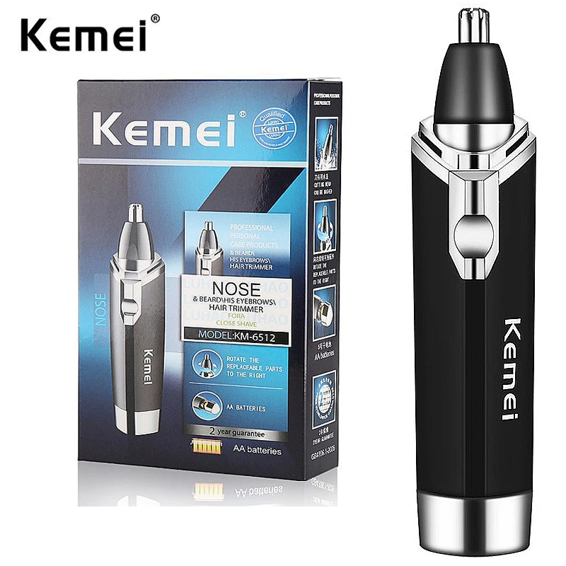 

KM-6512 Nose Hair Trimmer Nasal Wool Implement Nose Hair Cut Washed Trimmer Clipper And Hair Razor Epilator Remover Nose Hair