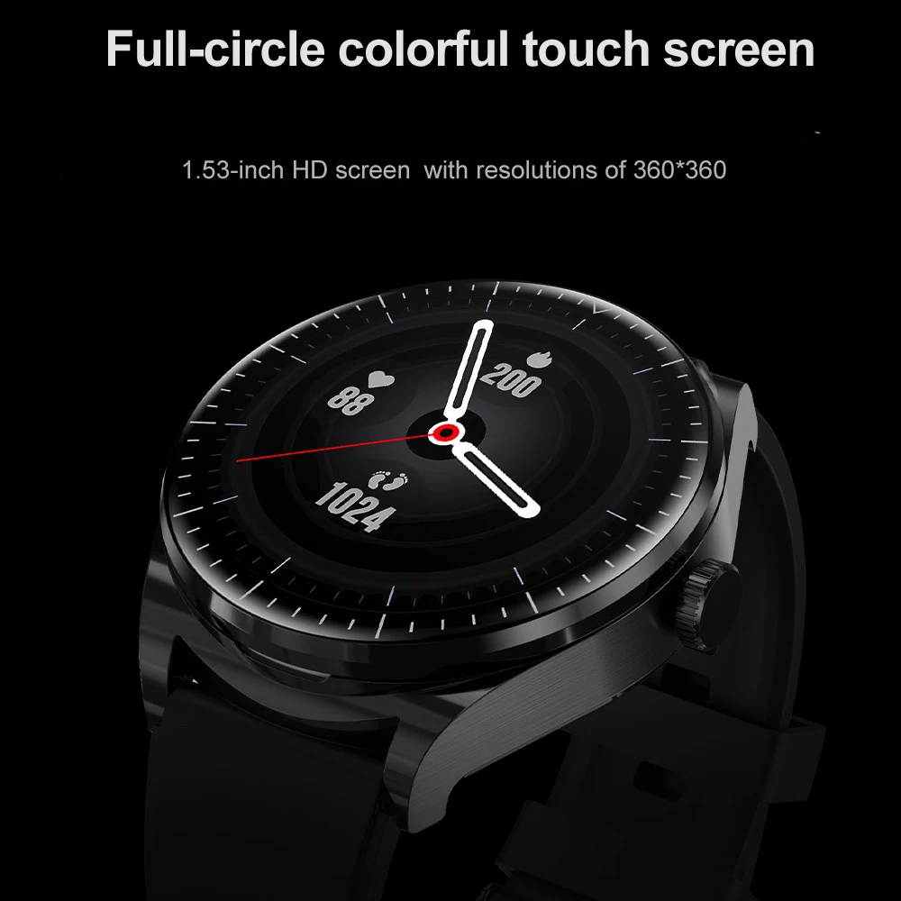 Спортивные фитнес-часы с пульсометром и здоровьем NFC