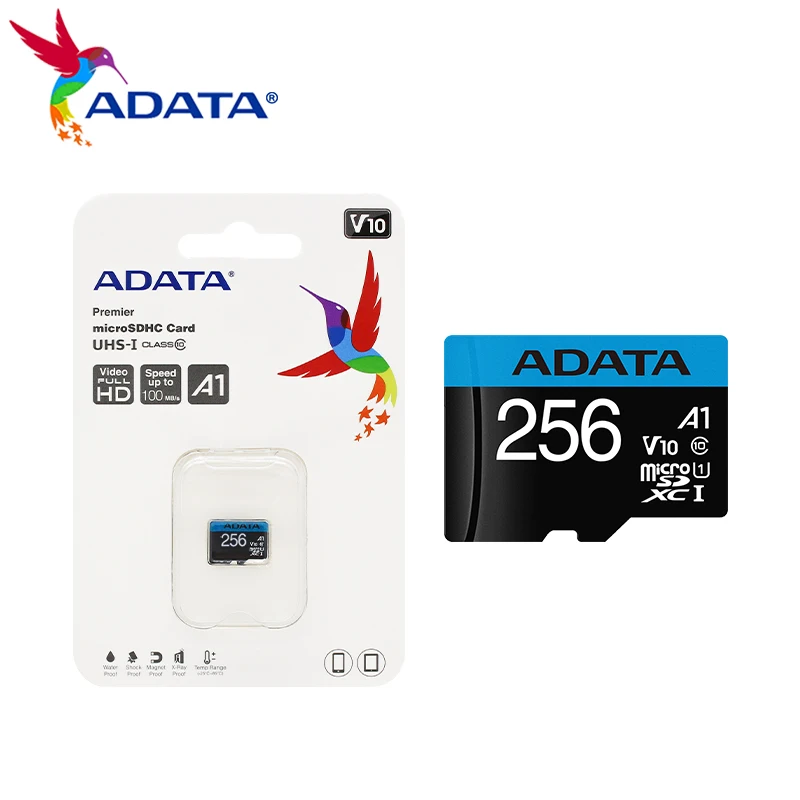 100% Original ADATA Memory Card High Speed 32GB Class 10 A1 Micro SD 64GB 128GB 256GB U1 UHS-I V10 TF Microsd | Компьютеры и офис