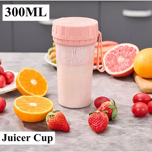 

NEW2023 300ML Juicer Cup Portable Blender Rechargeable Fruit Extractor Mixer Juicers Smoothie Blender Milk Shake Breakfast Cup