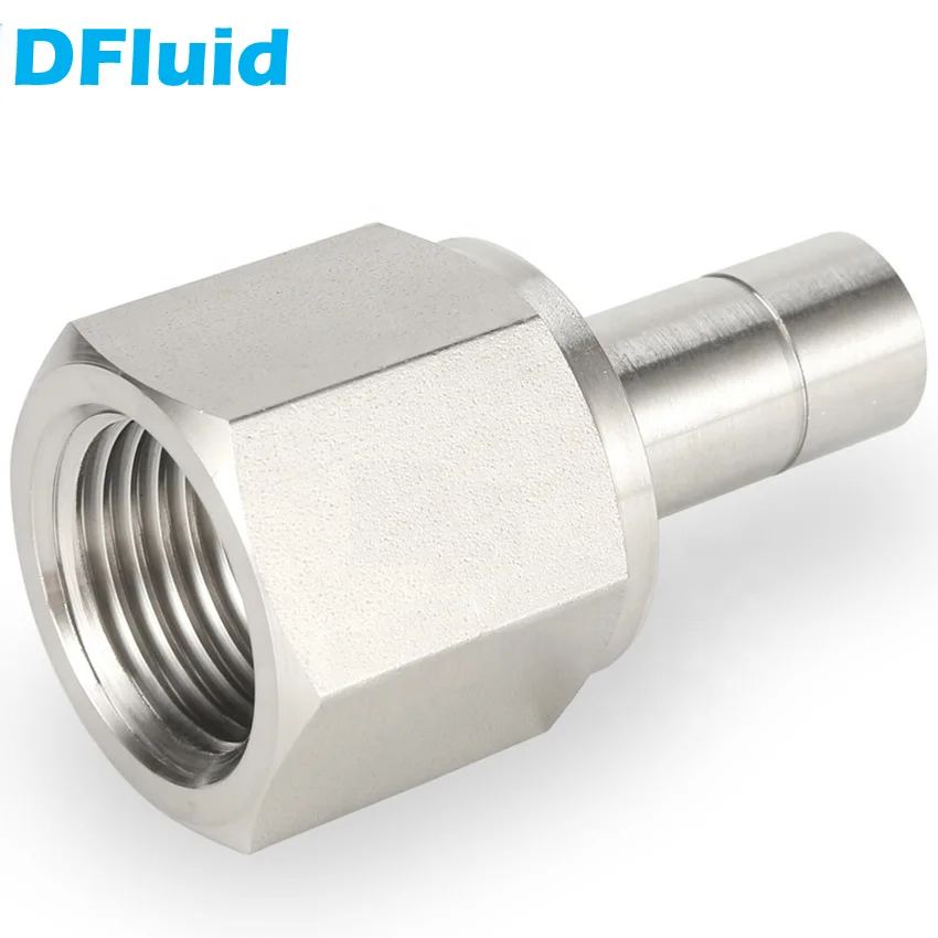 SS316L Tube to Female NPT REDUCER 1/8 1/4 3/8 1/2 inch OD Tube to FNPT 3000psig Tube Fitting Stainless Steel replace Swagelok