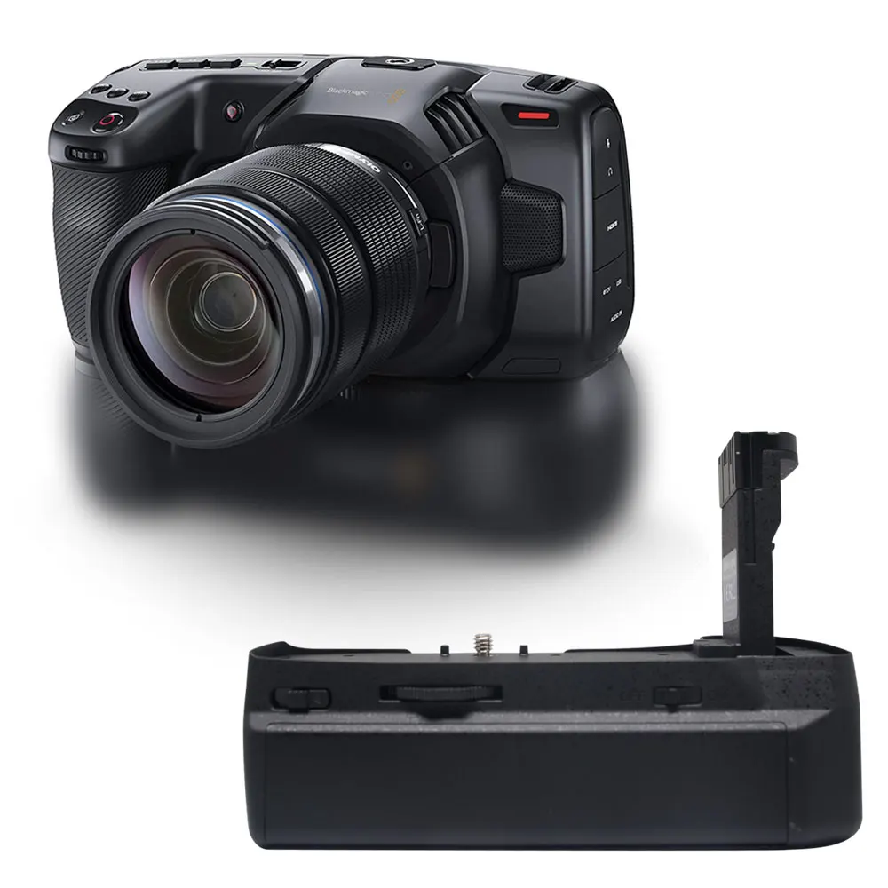 

New Grip for Blackmagic Cinema pocket camera 4k or 6k battery grip power holder
