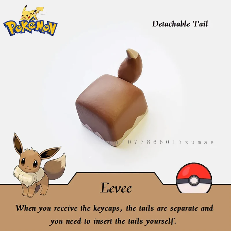 Колпачки для клавиш Pokemon Chikorita полимерный колпачок ключей сделай сам аниме ручная