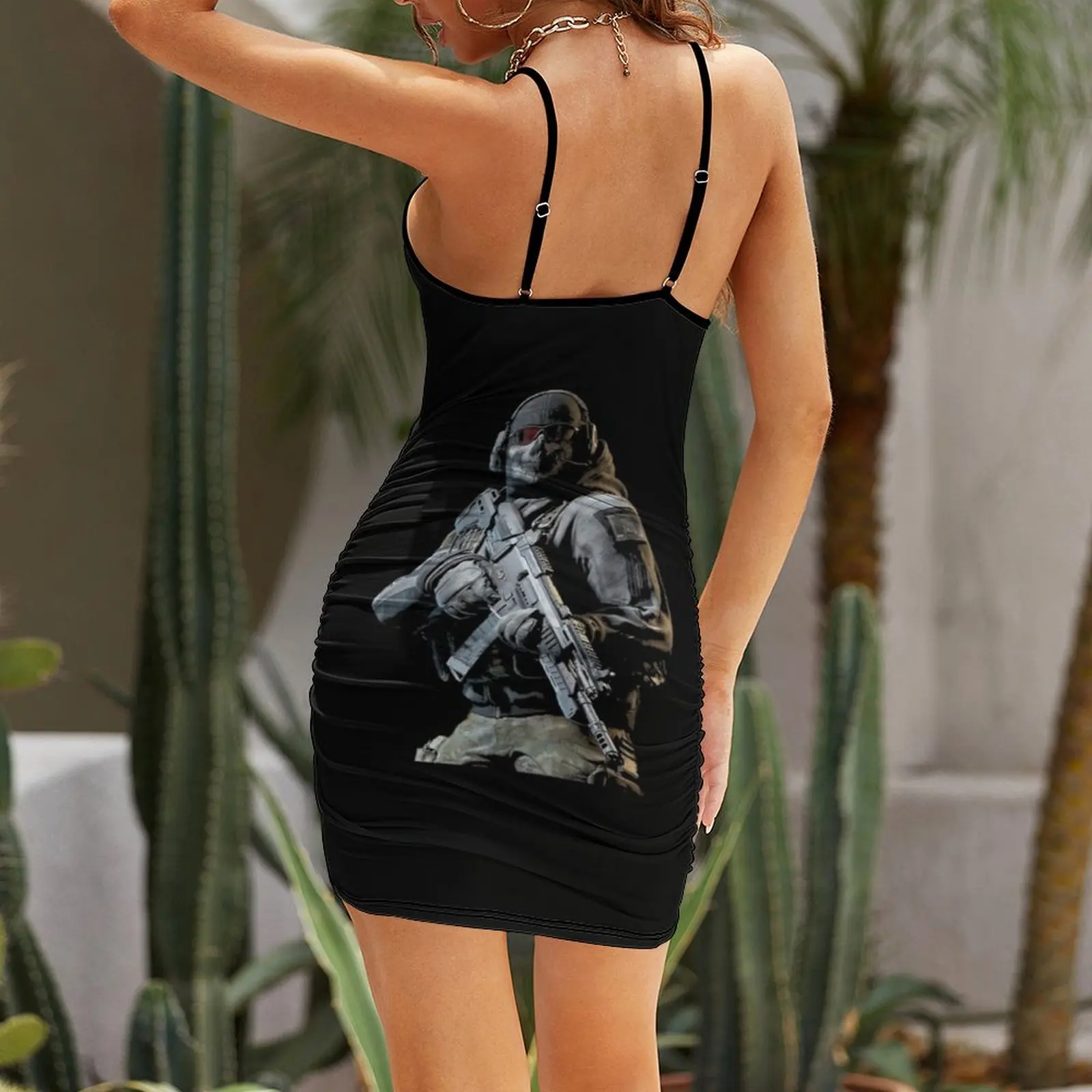 Ghost Solider- Warzone Sling Dress Женское вечернее платье платья для выпускного вечера