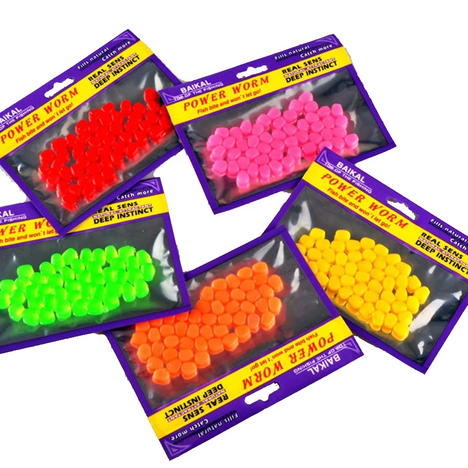 Мягкие приманки, 50 шт./лот, имитация тонущего кукурузного карпа, мягкие рыболовные снасти с сильным запахом кукурузы