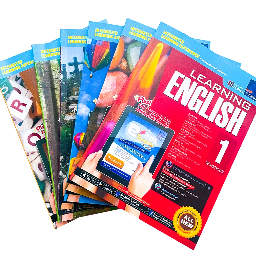 6 Books/Set SAP Education 1- 6 Grade children Learn English Workbook kids homeschool Books Singapore Primary School writ enlarge