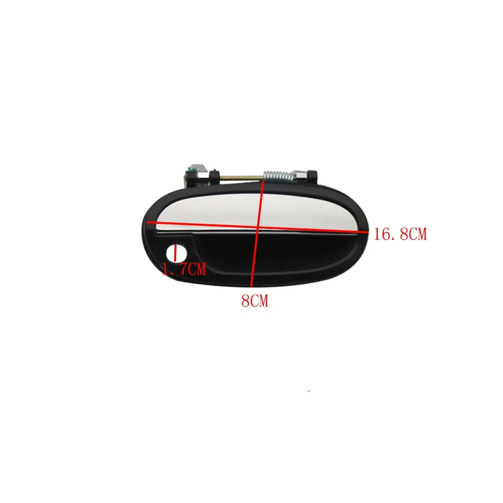 Хромированная внешняя дверная ручка для DAEWOO Matiz 2006 2007 2008 2009 OEM: FR:96601473 FL:96601472 RR:96601475