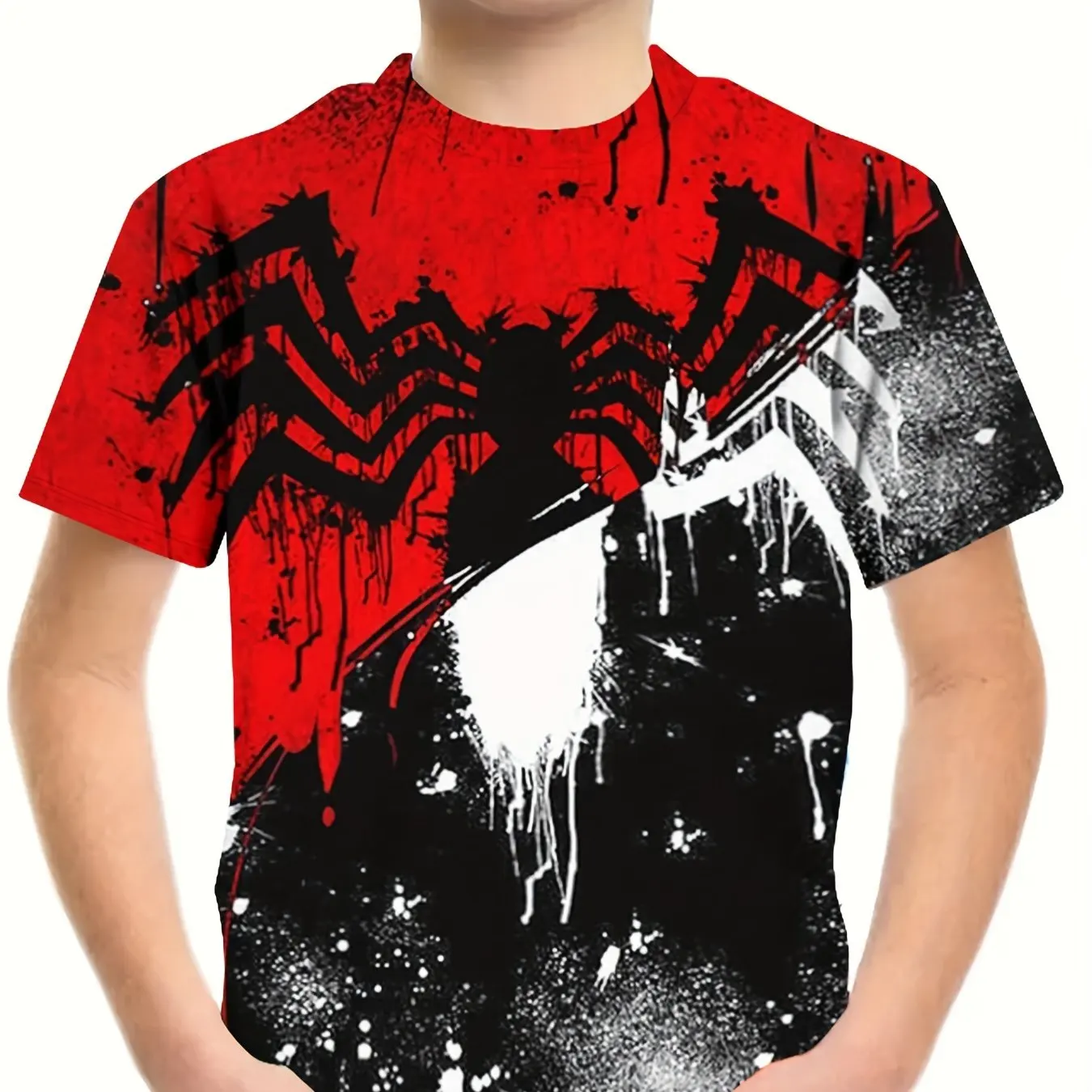 dziecięca odzież Chłopcy Tshirt z krótkim rękawem Dziecko T Shirt 3D Cartoon Print Casual Round Neck Tees Kids Summer Clothes Girl Top