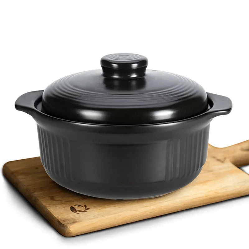 

Высокая керамическая кастрюля для газового супа, устойчивая к высоким температурам кастрюля для супа, кастрюля для приготовления пищи, кас...