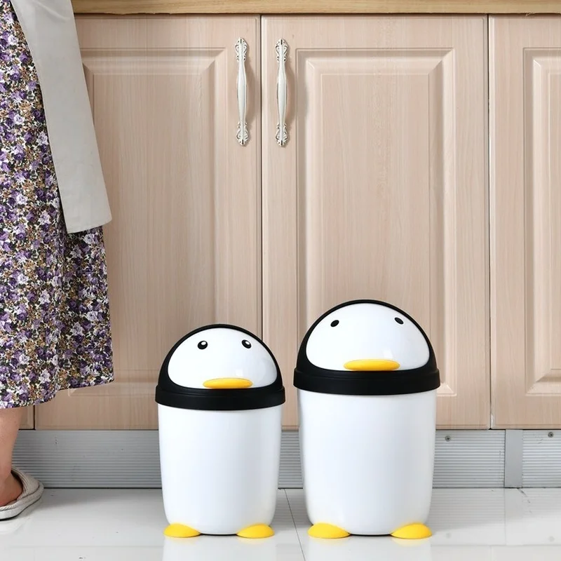 

Cartoon Fashion Home, Large Bathroom, Living Room, Kitchen, Bedroom, Office, Desktop, Trash Can, Penguin Shaped Storage Bucket