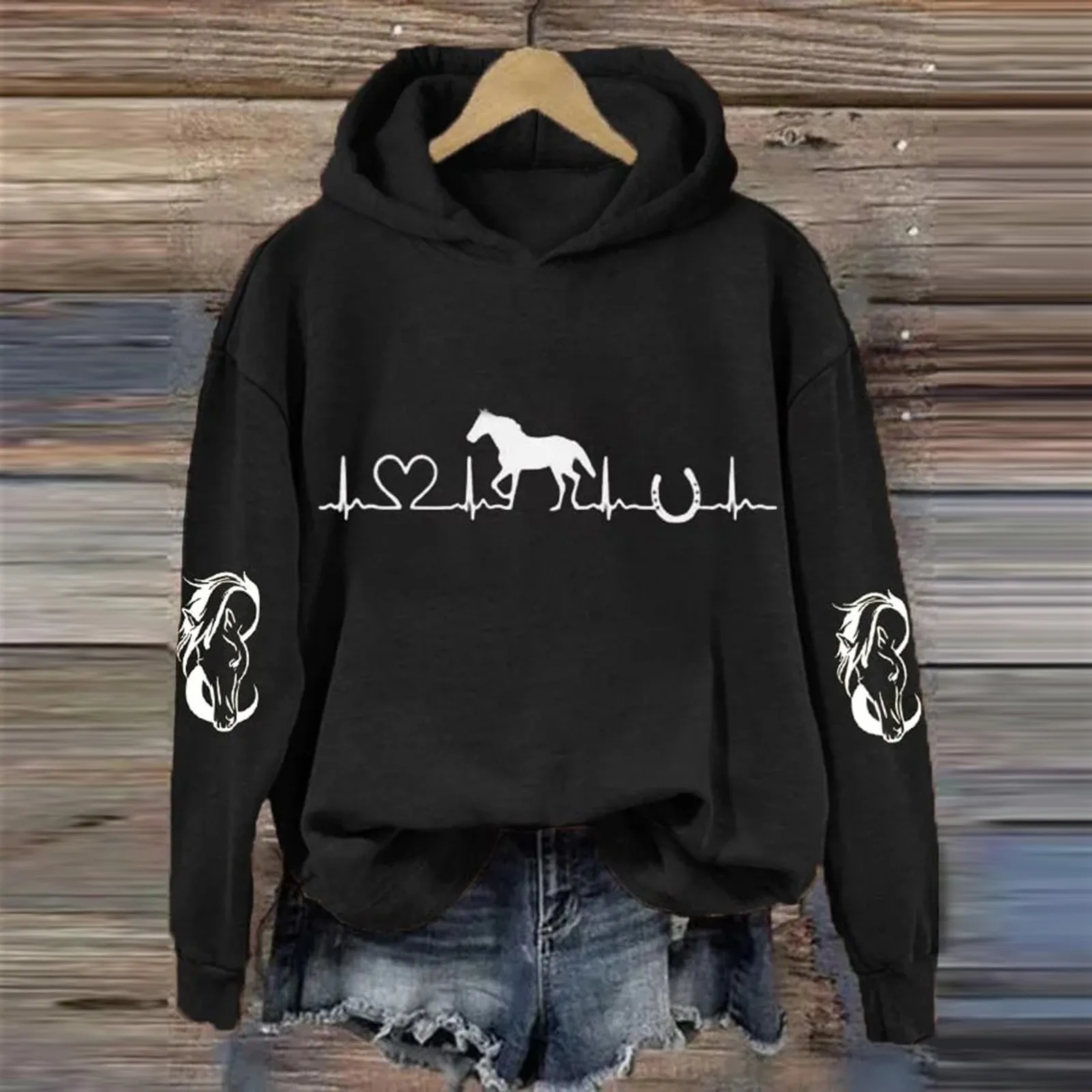 

Женская толстовка с капюшоном, длинные женские повседневные футболки с длинным рукавом и графическим рисунком, свитшоты с капюшоном, пуловер, Женская легкая толстовка на молнии