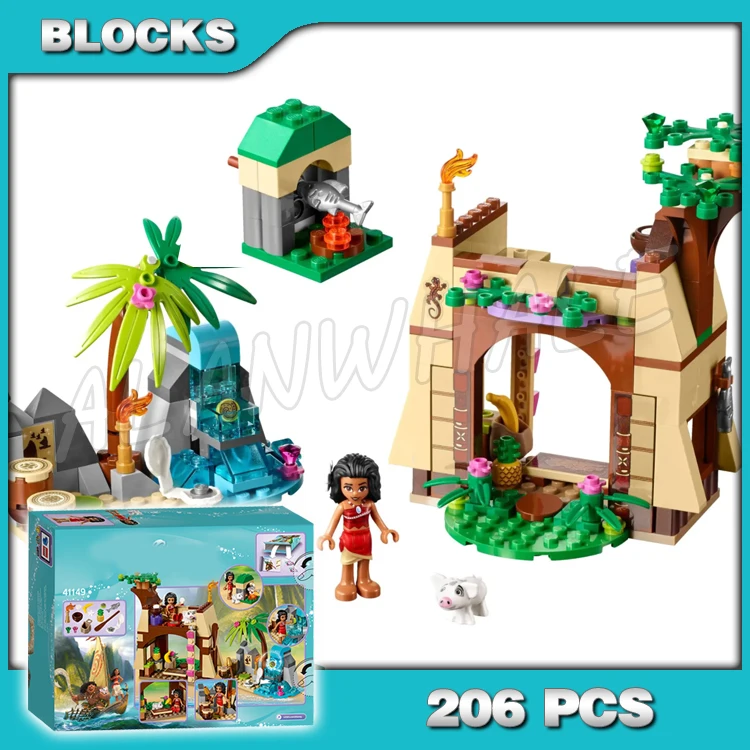 

206pcs Princess Royal Girls Island Adventure House Cave Area Waterfall 10662 Building Blocks Toys Compatible With Model
