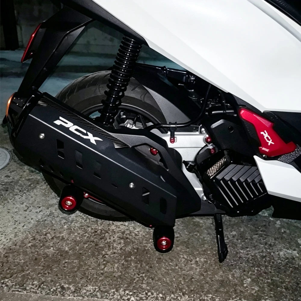 Фото Защитный кожух выхлопной трубы для мотоциклов Honda PCX125, PCX160, PCX 160 (2022-2026) №1