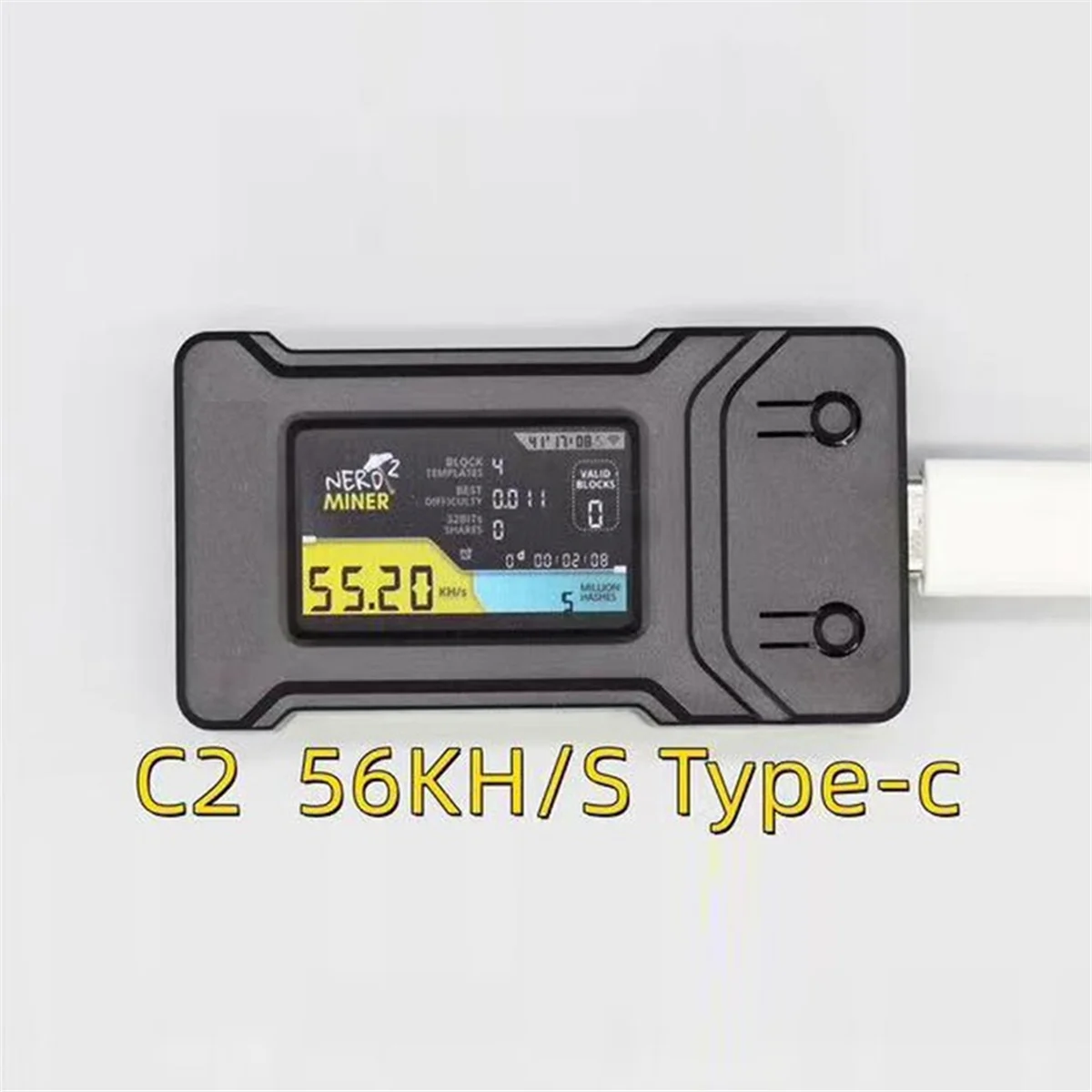 2 шт. Nerdminer V2 56K T-Display Хешрейт 56K/S Plug and Play BTC Crypto Solo Miner Машина для майнинга биткойнов
