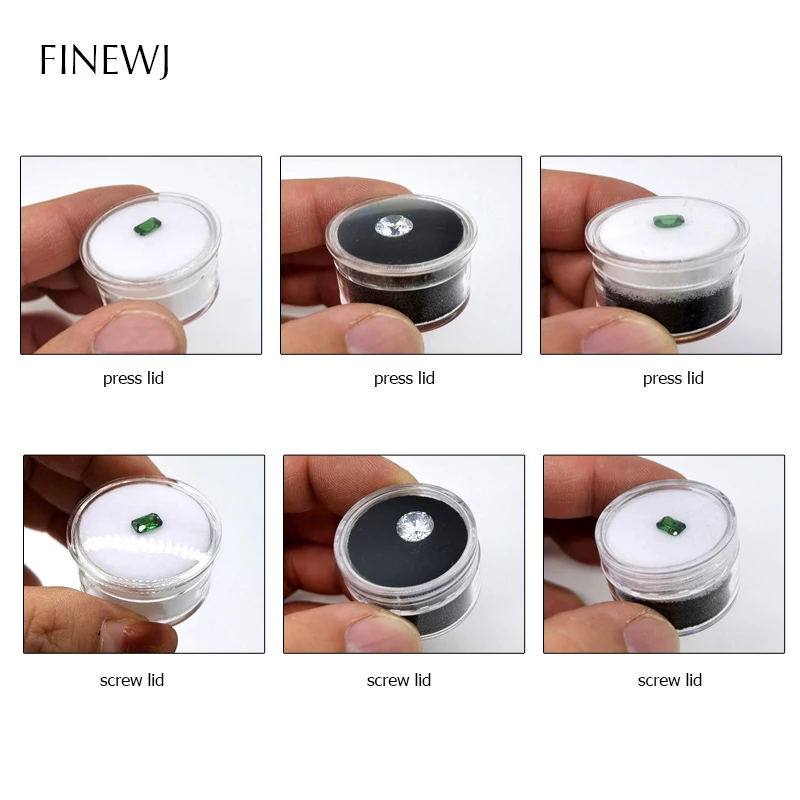 Набор из 10 контейнеров для сортировки и демонстрации акриловых драгоценных