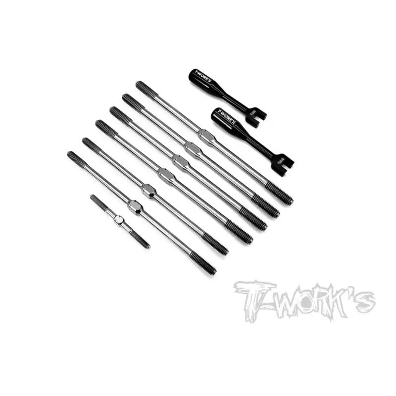 Original T works TB-251 64 Titanium Turnbuckle Set ( For TEKNO NT48 2.0 ) Professional Rc part