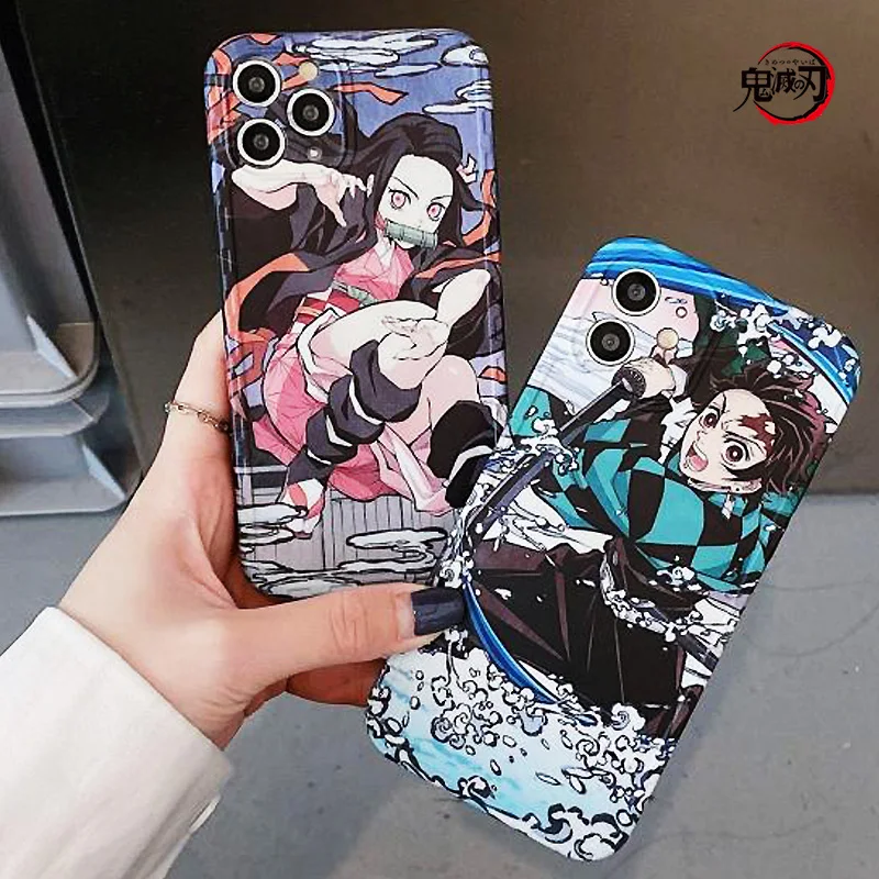 

Anime Demon Slayer Phone Case Iphone Se 7 8 11 12 13 Plus X Xs Xr Pro Max Cartoon Kimetsu No Yaiba Soft Silicone Back Cover Toy