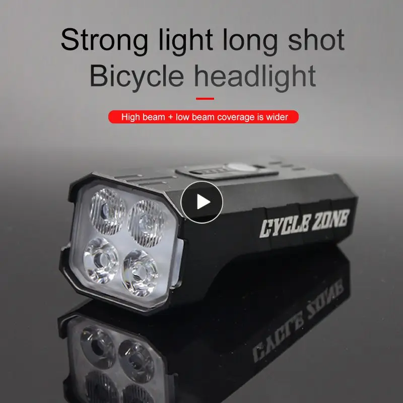 

Bicycle Light Set 7500K LED Flashlight Aluminum Alloy IPX5 Waterproof Night Riding Rotating Highlight Riding Tail Lights