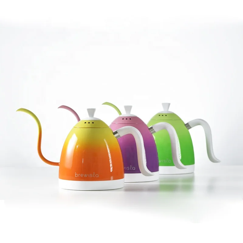 

Brewista Artisan 600ml/1.0L Holiday Gift Hot Selling Candy Color Gooseneck Variable Temperature coffee Kettle