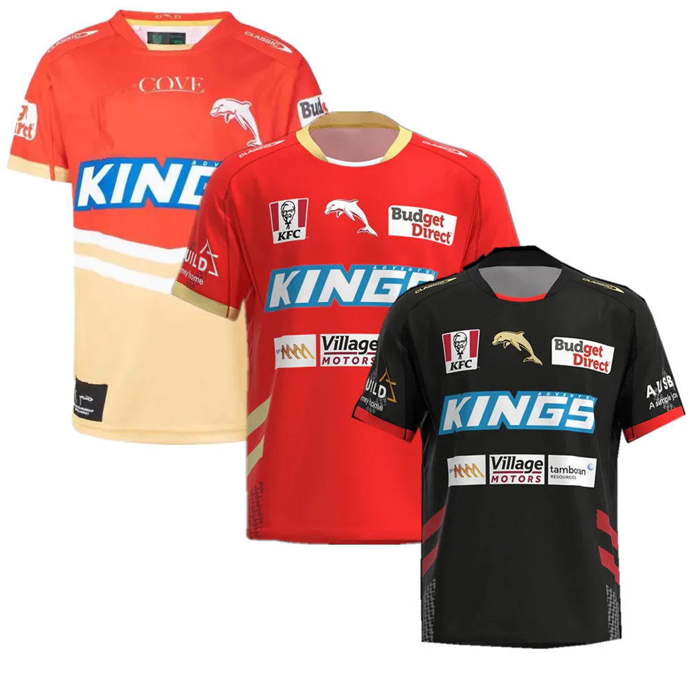 

Футболка для регби 2023 с дельфином, Домашняя футболка, австралийские дельфины, Детская Молодежная Футболка для регби, большой размер 5xl