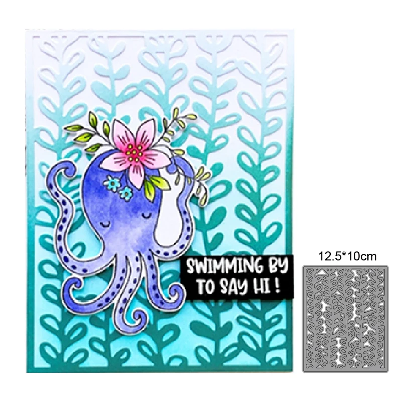 Облако листья Вечеринка фон металлические вырезанные штампы декор Скрапбукинг