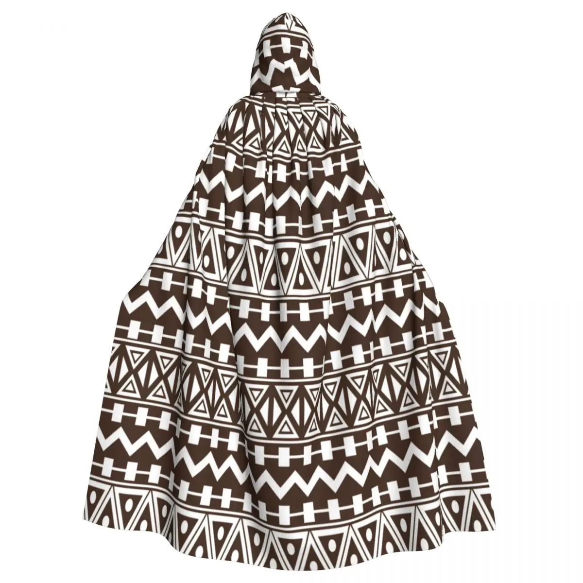 

Long Cape Cloak Aztec Tribal Hooded Cloak Coat Autumn Hoodies