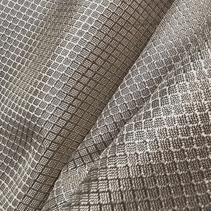 150 см ширина Серебряное волокно бриллиант клетчатая защита от излучения ткань