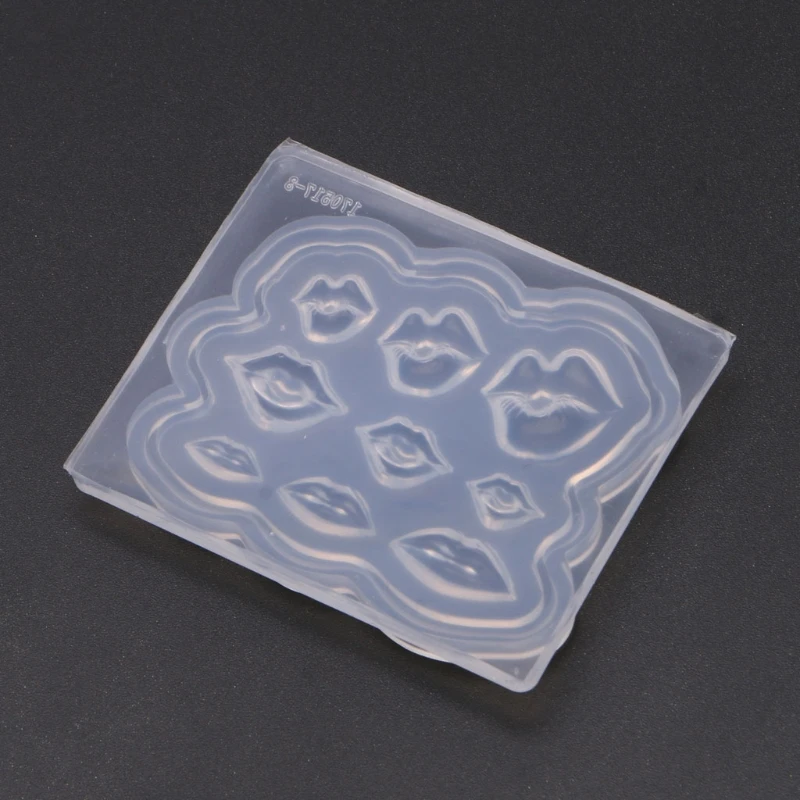 

N58F силиконовая форма для ногтей, украшение для ногтей, сексуальные губы, форма для литья из смолы для маникюра