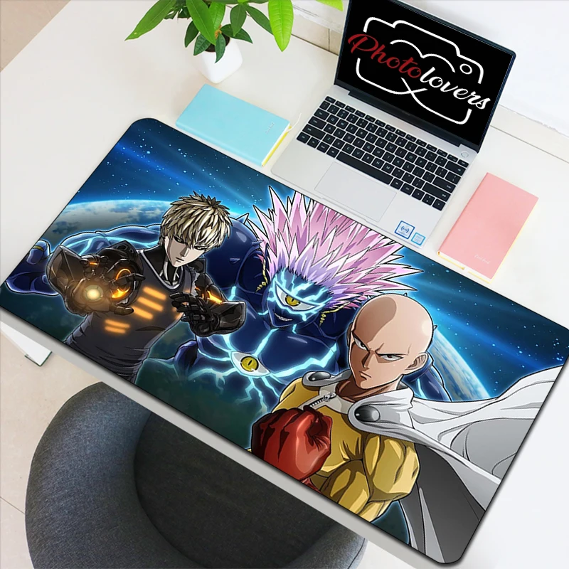 

Мужской коврик для мыши с клавиатурой One Punch, коврик для мыши в стиле аниме, скоростной компьютерный геймерский настольный компьютер, аксессуары для детской комнаты, игровые большие мыши Xxl