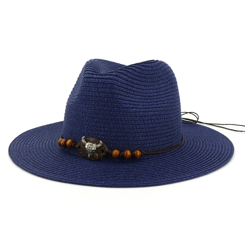 

Summer New 60cm Large-brimmed Hat Outdoor Sun Protection Jazz Panama Straw Hat Ladies Wide Brim Hat Women Summer Hat