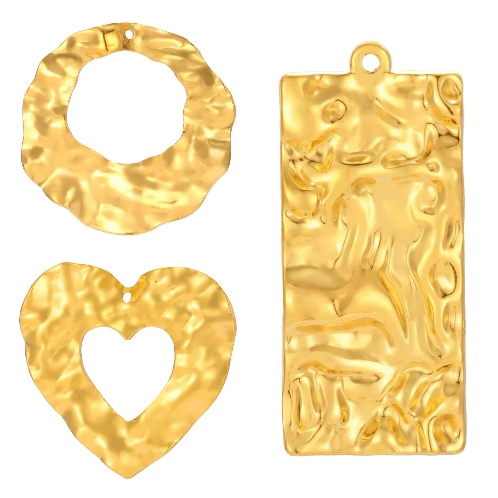 EUEAVAN 1 шт. массивный большой круглый кулон из нержавеющей стали с геометрическим