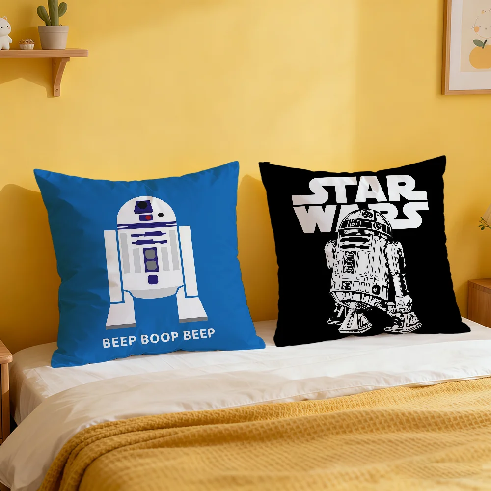 Крутая декоративная наволочка с изображением R2-D2 из Star Wars для дивана, дома, гостиной, офиса, защитный чехол для подушки (art.: 3920da5d8a8ef) - 3920da5d8a8ef