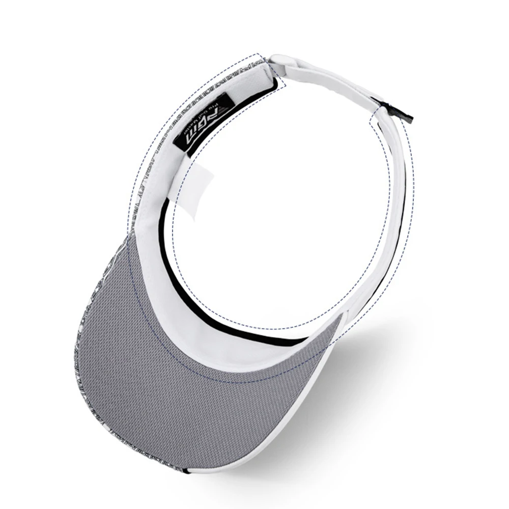 PGM Men's Golf Hats Removable Sun Cap Sports Sunscreen Breathable Golf Hats Unisex Empty Top Sun Visor Upgrade MZ045